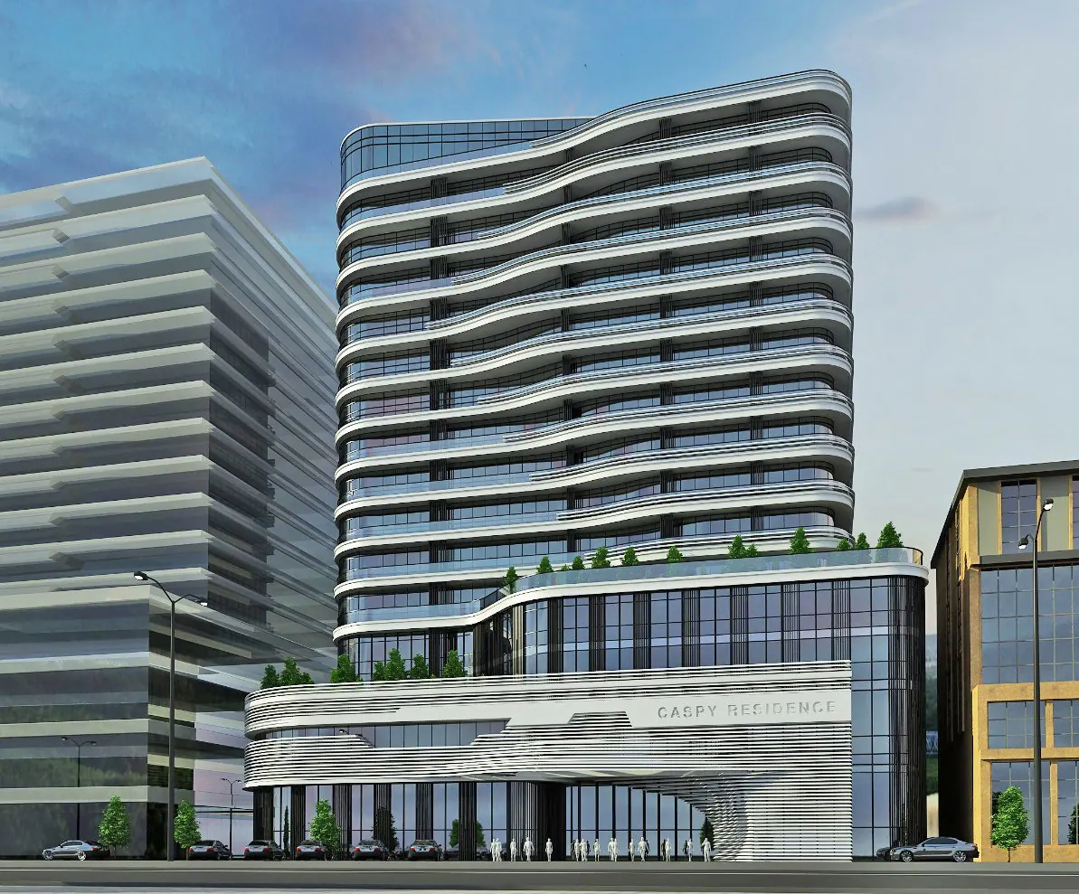 Caspy Residence concept visualization of waterfront tower